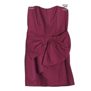 Double Zero Pink Bow Strapless Dress S